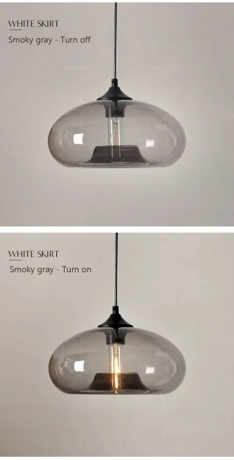 DecorBites™ Colorful LED Glass Pendant Lights for Restaurant