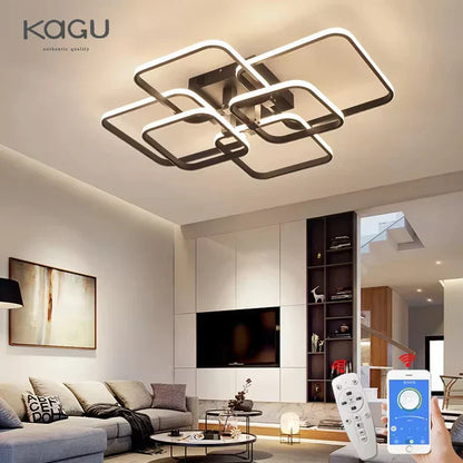 DecorBites™ LED Ceiling Light: Modern Dimmable Fixture for Home Living Room, Bedroom, Dining Room