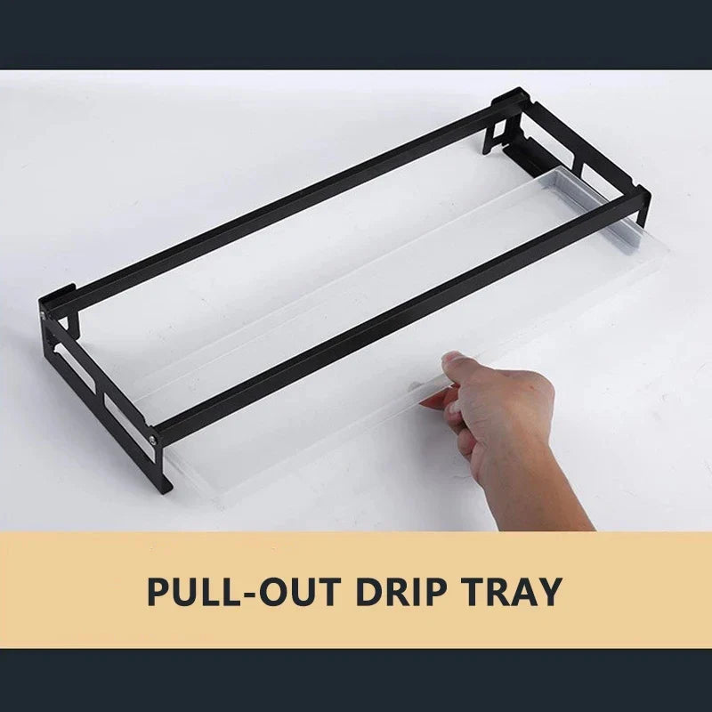 DecorBites™ Kitchen Dish Drainer Rack & Tableware Holder - Wall Mounted Drying Shelf Storage