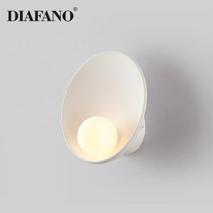 DecorBites™ Gypsum Glass LED Wall Sconce Minimalist Lighting for Bedroom Aisle Surface Mounted