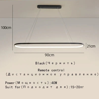 DecorBites™ Designer Oval LED Pendant Lamp for Living, Dining, Restaurant, Bedroom Lighting