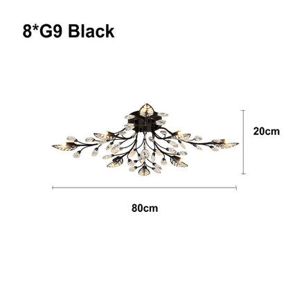 Lámpara de techo de cristal DecorBites™ para sala de estar, dormitorio, cocina e iluminación LED interior