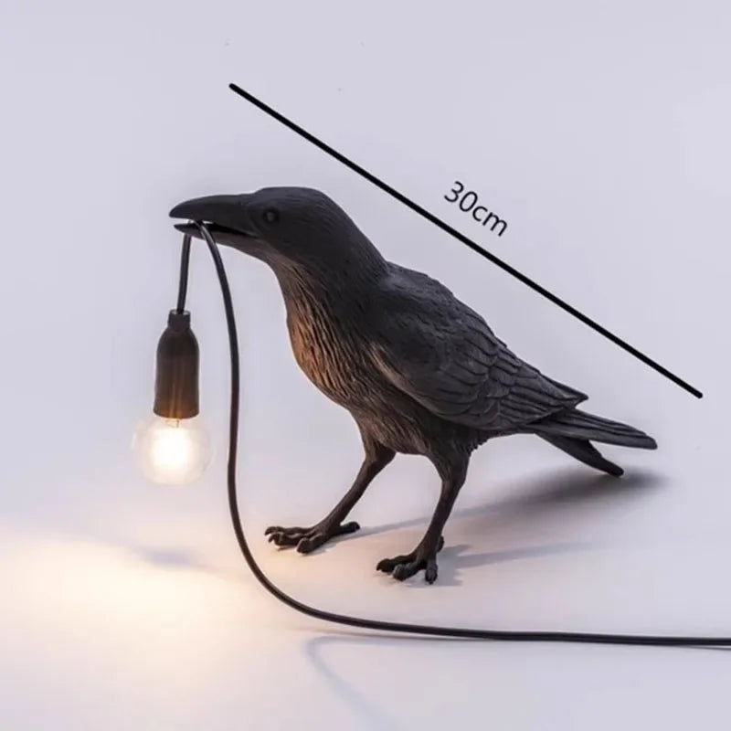 DecorBites™ Lively Bird Resin Table Lamp - Home Decor Lighting for Bedroom, Living Room