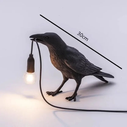 DecorBites™ Lively Bird Resin Table Lamp - Home Decor Lighting for Bedroom, Living Room