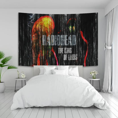 Decobites Radioheads Album Tapestry Music Art Poster Fabric Decoration, Rock Band Inspired Print