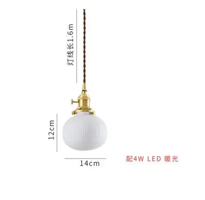 DecorBites™ Green Glass Pendant Light for Bedroom Dinning Living Room