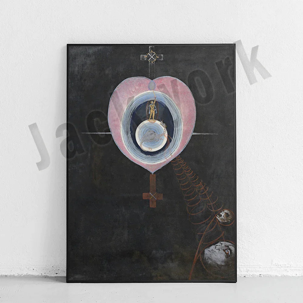 لوحة فنية تجريدية مطبوعة على قماش جداري من DecorBites™، معرض نموذجي لديكور المنزل