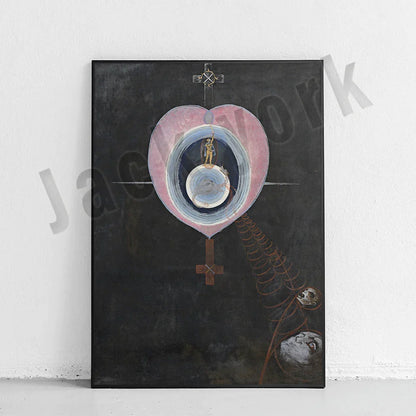 لوحة فنية تجريدية مطبوعة على قماش جداري من DecorBites™، معرض نموذجي لديكور المنزل