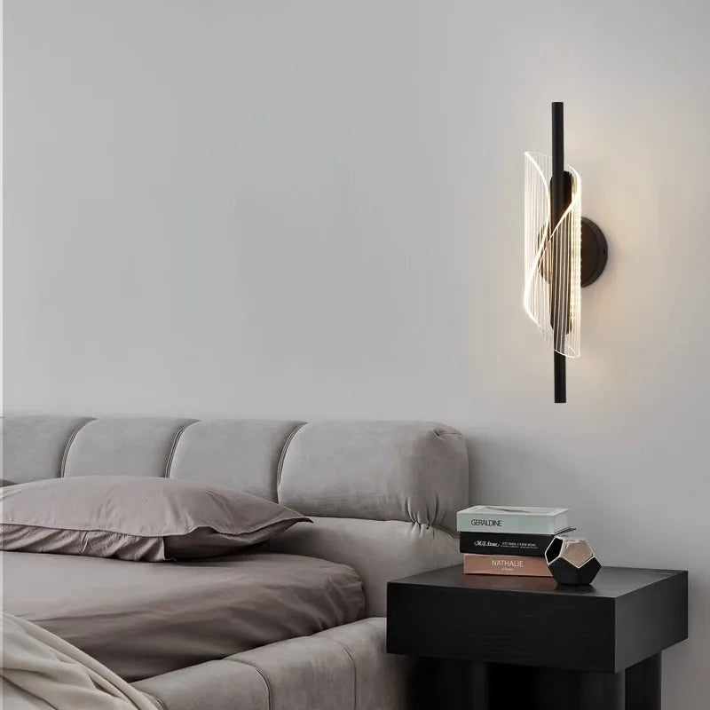 DecorBites™ Gold Black LED Wall Sconce Light for Bedroom Living room Aisle Corridor