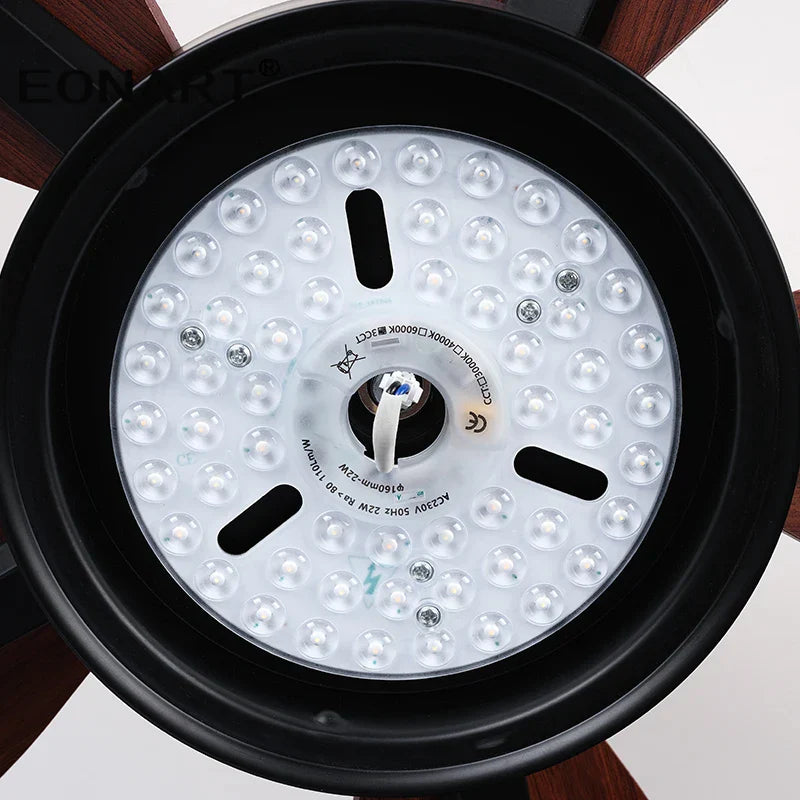 DecorBites™ 40" LED Ceiling Fan with Plywood Blades & Remote Control