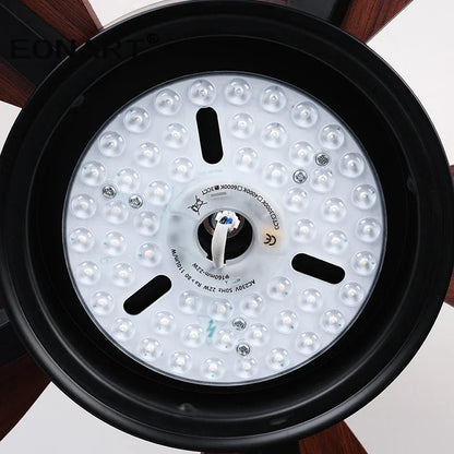 DecorBites™ 40" LED Ceiling Fan with Plywood Blades & Remote Control