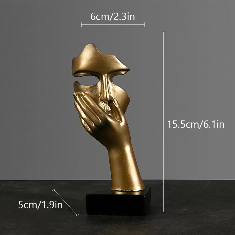 DecorBites™ Abstract Figurines Office Desk Decoration Modern Art Figurine Statue Home Decor
