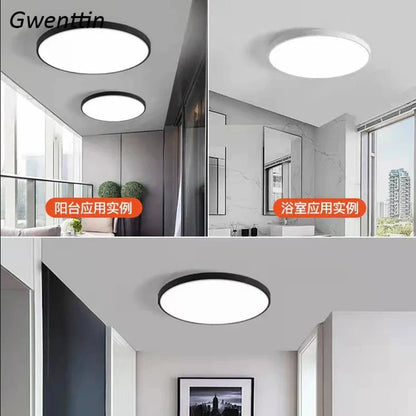 DecorBites™ LED Round Ceiling Light Kitchen Living Room Bedroom Modern Thin Bathroom Lamp