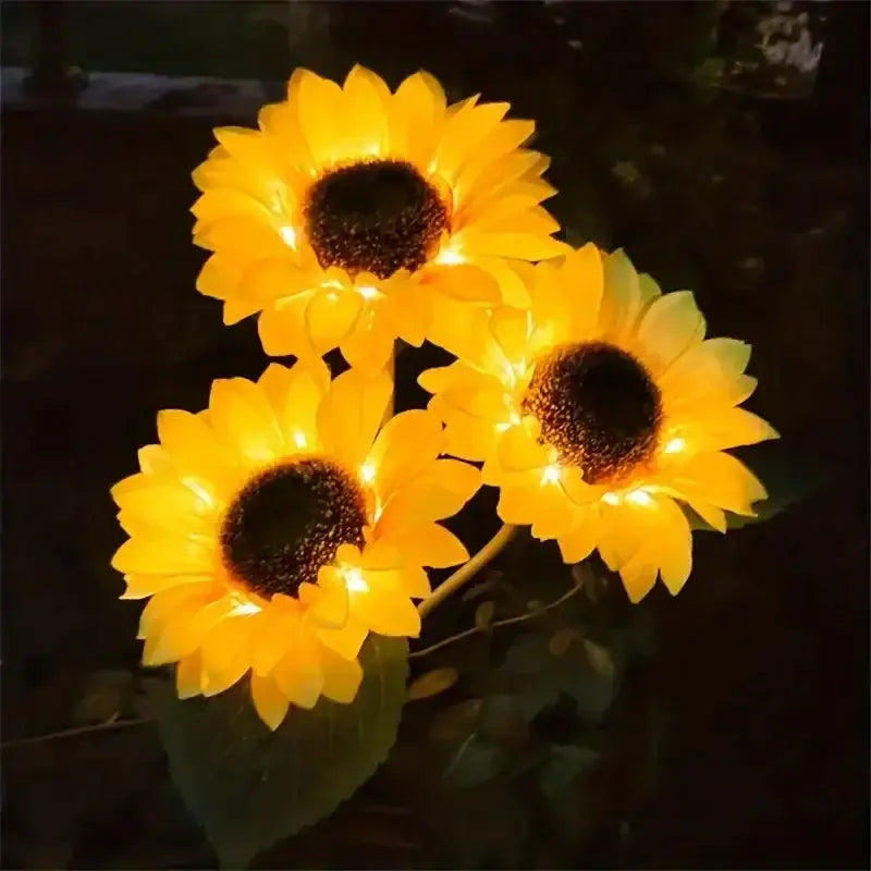 DecorBites™ Sunflower Solar LED Garden Light - Auto Brightness