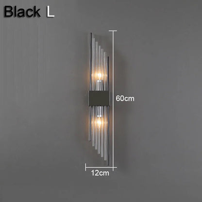 DecorBites™ Crystal Wall Lamp: Elegant LED Indoor Lighting for Living Room, Bedroom, Hotel, and TV Background