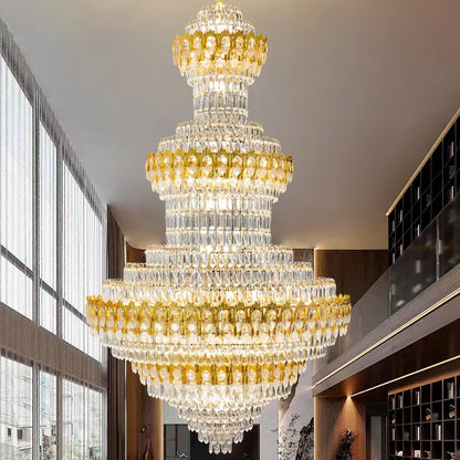 DecorBites™ Deluxe Crystal Chandelier for Chic European Villa Living Room & Hotel Luxury
