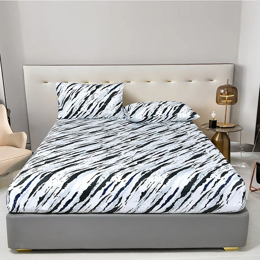 Decobites Ceramic Patterned Bedsheets Set with Bedspread & Pillowcases