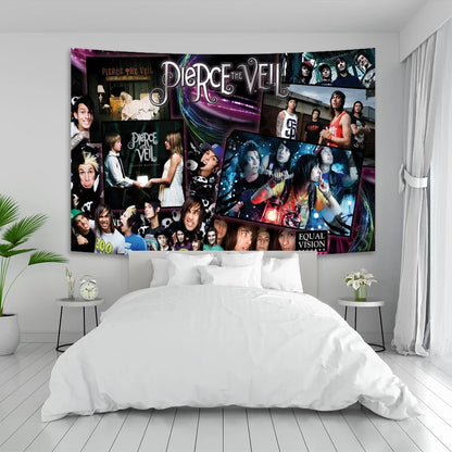 Decobites Pierce The Veil Band Poster Tapestry Canvas Wall Art Décor