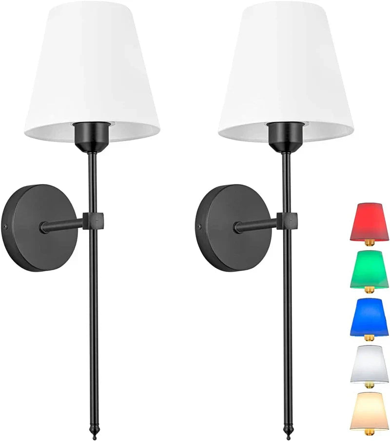 DecorBites™ Industrial Retro Fabric Wall Lamp for Bedroom, Bathroom, Living Room Lighting