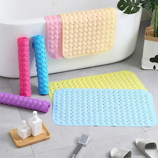 Decobites Non-Slip Bathtub Mat with Drain Hole and Suction Cups