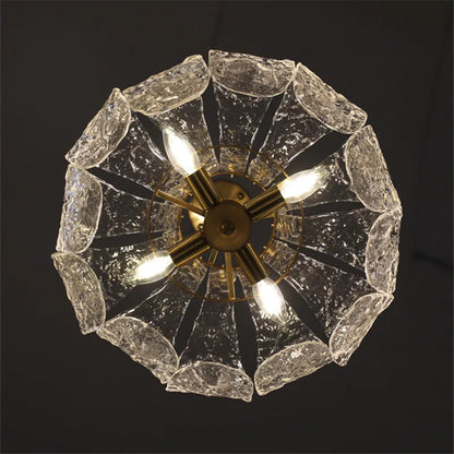 DecorBites™ Glass French Pendant Chandelier for Dining Room Bedroom Bar Decor