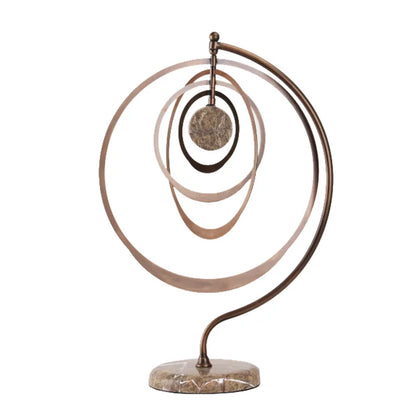 ديكوربايتس™ - تمثال معدني على شكل كرة هندسية - إكسسوار ديكور منزلي