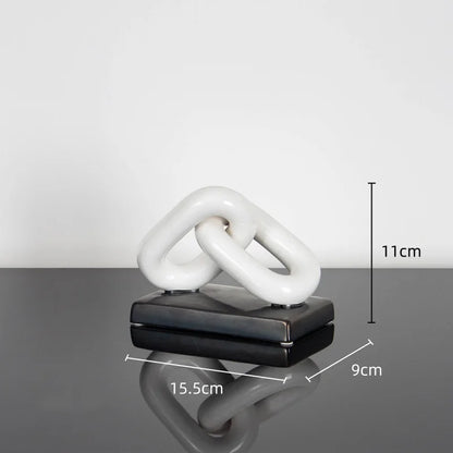 DecorBites™ Golden Chain Skeleton Lock Home Decoration Figurine