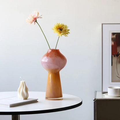 DecorBites™ Gradient Glass Vase Gourd Hydroponic Flower Arrangement Terrarium Bouquet Holder