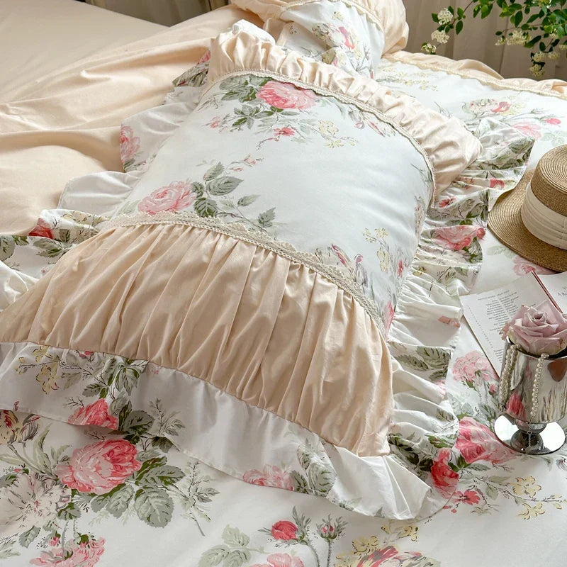 Floral Cotton Ruffle Bedding