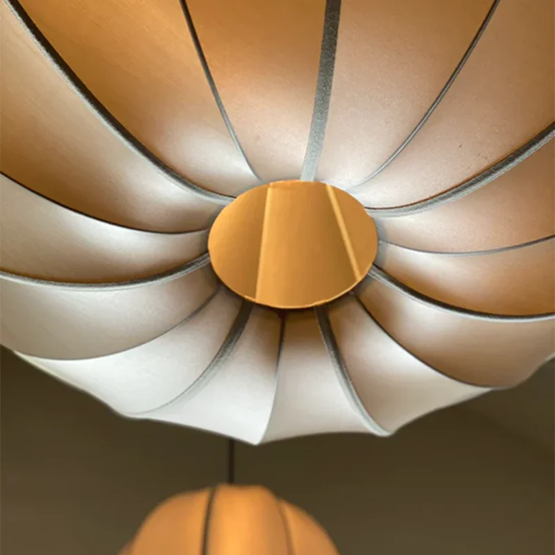 DecorBites™ Danish Pendant Light Minimalist Lantern Ufo Lampshade Rustic Fabric Lamp