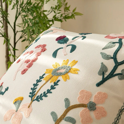 DecorBites™ Chic Floral Geometric Cushion Cover - 45x45cm