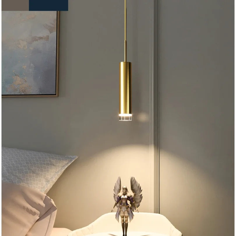 DecorBites™ Gold Modern LED Bedroom Spotlight Chandelier