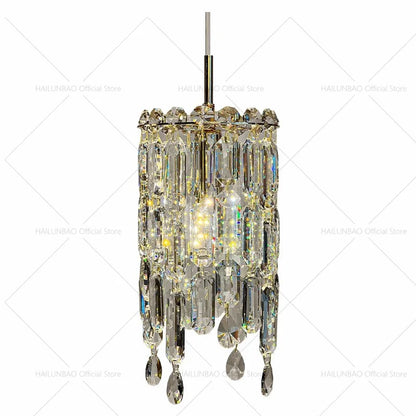 DecorBites™ Crystal Headboard Chandelier: Modern Luxury for Master Bedroom & Dining Room