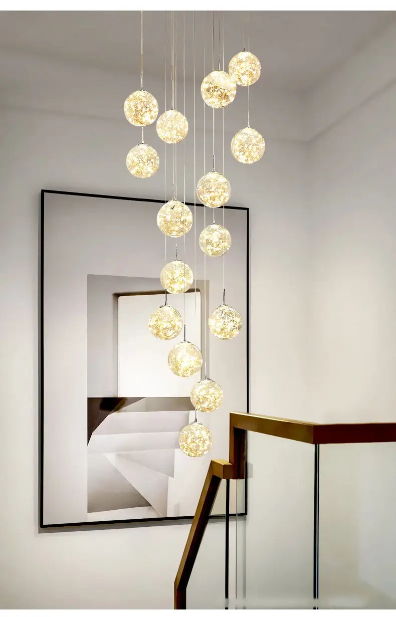 Spiral Crystal Ball Chandelier Light - Free Shipping