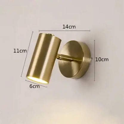 Aplique de pared LED dorado DecorBites™, moderno y ajustable, para sala de estar