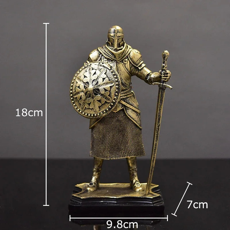 DecorBites™ Heavy Armored Knight Resin Statue Decoration for Desk and Room Aesthetic