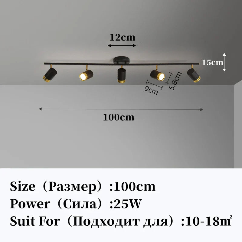 DecorBites™ LED Chandelier with Spotlights for Living Room Bedroom Ceiling Decor