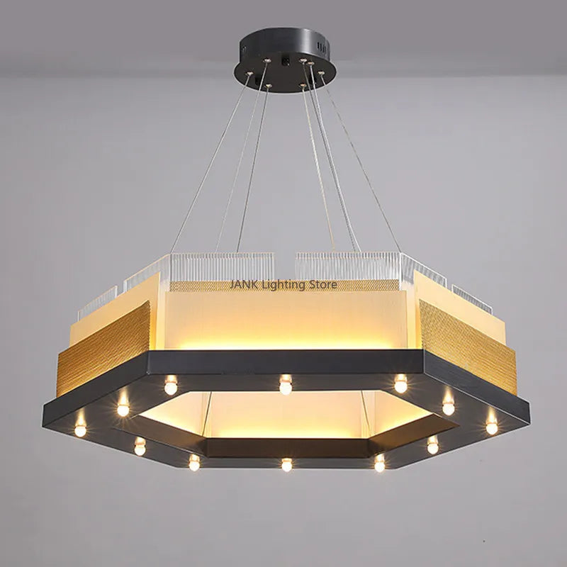DecorBites™ LED Chandelier: Postmodern Art Lamp for Designer Living Room, Bar, Restaurant.