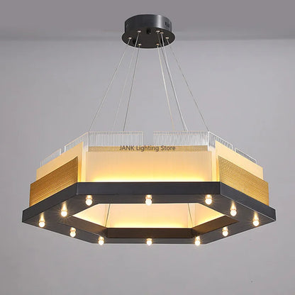 DecorBites™ LED Chandelier: Postmodern Art Lamp for Designer Living Room, Bar, Restaurant.