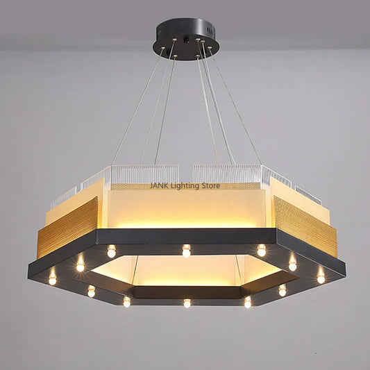 DecorBites™ LED Chandelier: Postmodern Art Lamp for Designer Living Room, Bar, Restaurant.