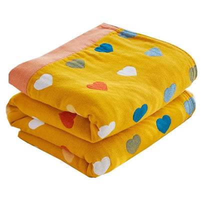 DecorBites™ Cartoon Lion Cotton Throw Blanket for Bed & Sofa