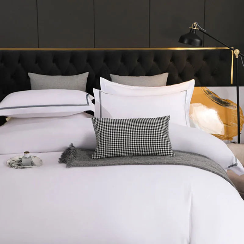 DecorBites™ Brushed Hotel Style Bedding Sets - Solid Color Duvet Set, Skin Friendly, Single Double