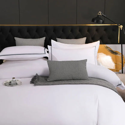 DecorBites™ Brushed Hotel Style Bedding Sets - Solid Color Duvet Set, Skin Friendly, Single Double