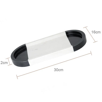 DecorBites™ Calacatta Marble Vanity Tray for Perfume Candles Jewelry Luxury Home Decor