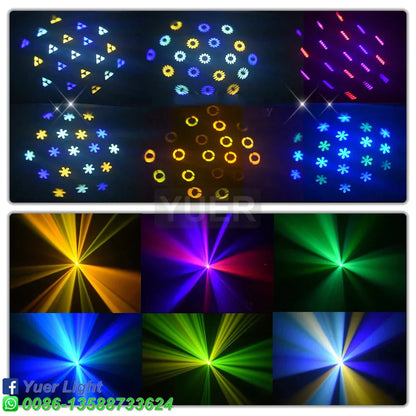 Decorbites™ Disco-Gobo-Zauberstrahl 100W Linse Rotierende Bühnenbeleuchtung mit Musiksteuerung