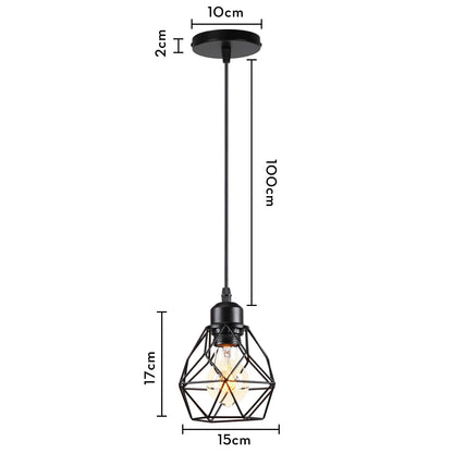 DecorBites™ Industrial Loft Pendant LED Ceiling Light for Home Living Room Kitchen Decor