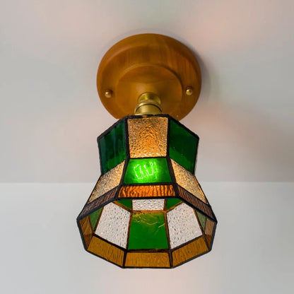 DecorBites™ Glass Copper LED Ceiling Lamp Modern Style for Home Decor and Restaurant