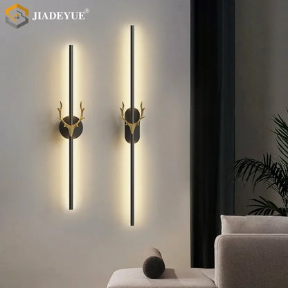 DecorBites™ Deer Horn LED Wall Lamp for Staircase & Bedroom Decor