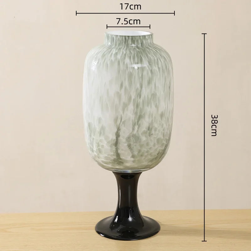 DecorBites™ Dot Texture Glass Vase for Stylish Home Decor