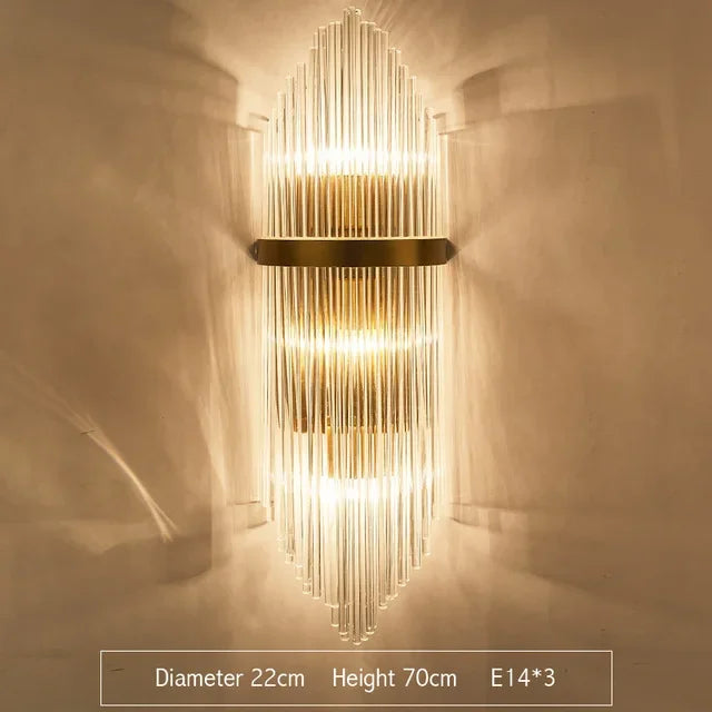LED Crystal Wall Sconce